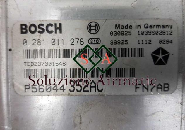 Jeep Grand Cherokee 2.5 centralina motore Bosch 0281011278 - Foto 2