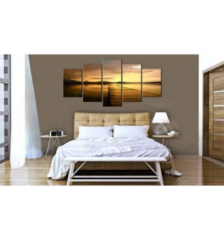 Quadro Passerella Sul Mare 100x50 E 200x100 ARREDALACASA - Foto 2