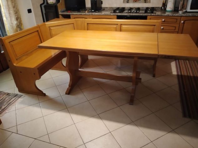 Tavolo in legno con cassapanca - Foto 5