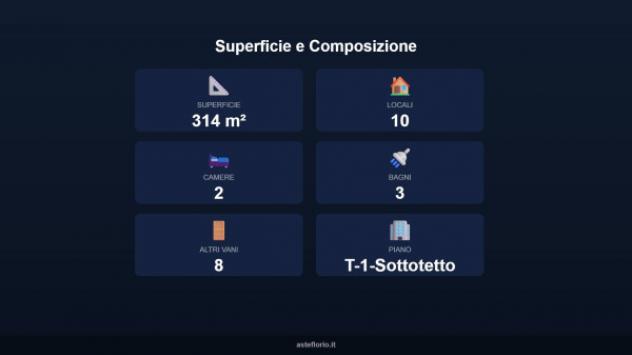 Immobile in asta di 314 m² con più di 5 locali e box auto in vendita a Montafia - Foto 3