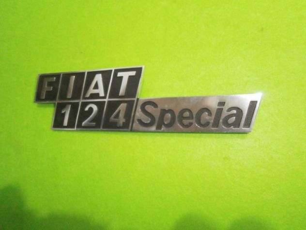 Scritta logo targhetta posteriore Fiat 124 Special Rear plate Fiat 124 Special - Foto 2