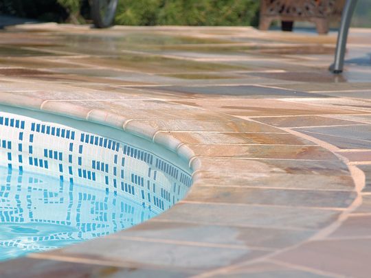 Bordo piscina in vera pietra naturale - Foto 10