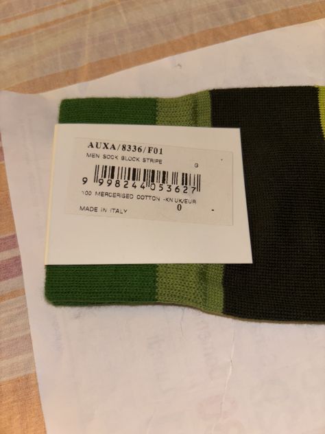 CALZE NUOVE DA UOMO LEGGERE IN COTONE FIRMATE ORIGINALI”PAUL SMITH”MADE IN ITALY - Foto 9