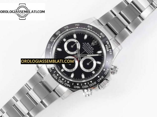 Rolex Replica DAYTONA 116500 1:1 BEST EDITION QUADRANTE NERO SU BRACCIALE SS SA4130 - Foto 2