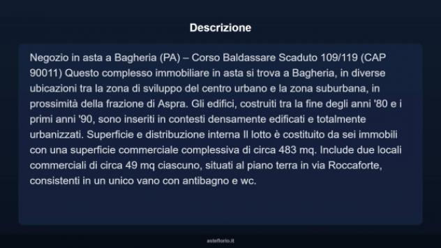Immobile in asta di 483 m² in vendita a Bagheria - Foto 3