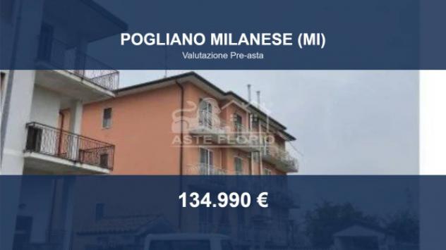 Immobile in asta di 96 m², box auto in vendita a Pogliano Milanese