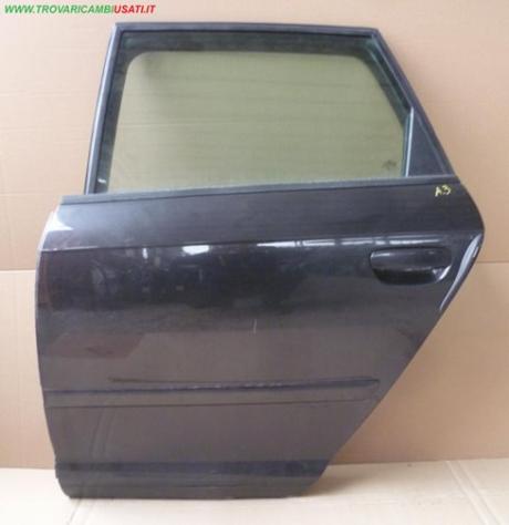 PORTA POST.S. GRIGIO SCURO MET C/ALZ  Carrozzeria  Lamierati esterni  Porte  Porta post. sx. AUDI - A3 Sportback - 01-09-2004 - 01-06-2008