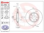 Disco Freno Brembo 09876010 Per Auto Peugeot
