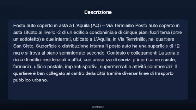 Immobile in asta di 12 m² in vendita a L'Aquila - Foto 4