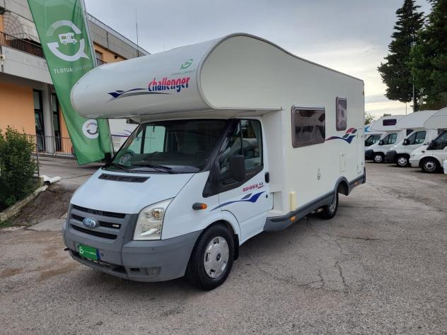 CAMPER CHALLENGER FORD MANSARDATO 6 POSTI LETTI CASTELLO CLIMATIZZATORE GENERALI - Foto 3