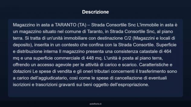 Immobile in asta di 448 m² in vendita a Taranto - Foto 4