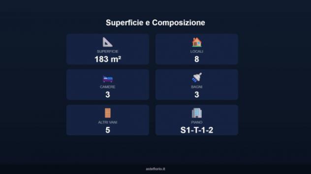 Immobile in asta di 183 m² con più di 5 locali e box auto in vendita a Monte Porzio - Foto 17