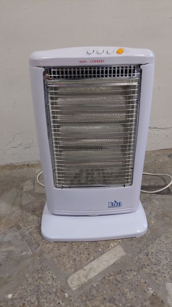 stufa alogena elettrica 3 livelli di potenza 1200W