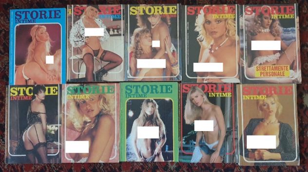 Lotto 10 libri erotici Storie intime anni '80 '90