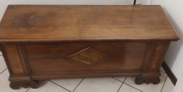 Cassapanca in Legno di Noce Antico - Foto 5