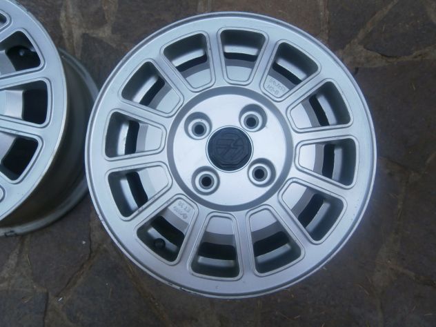 2 CERCHI IN LEGA VW GOLF GTI MK1 RABBIT SCIROCCO 5,5X13 ET38 RIF.171601025C - Foto 2
