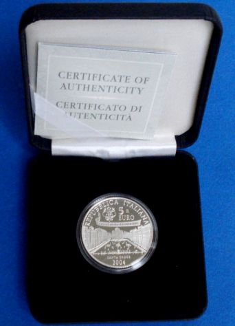 5 EURO 2004 FIFA WORD CUP 2006 GERMANIA ARGENTO PROOF - SANTA CROCE -
