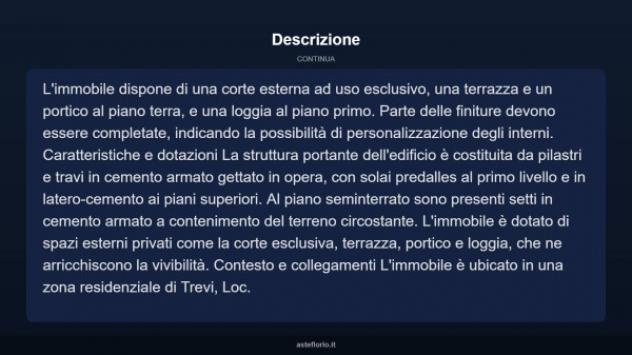 Immobile in asta di 105 m² con più di 5 locali in vendita a Trevi - Foto 6