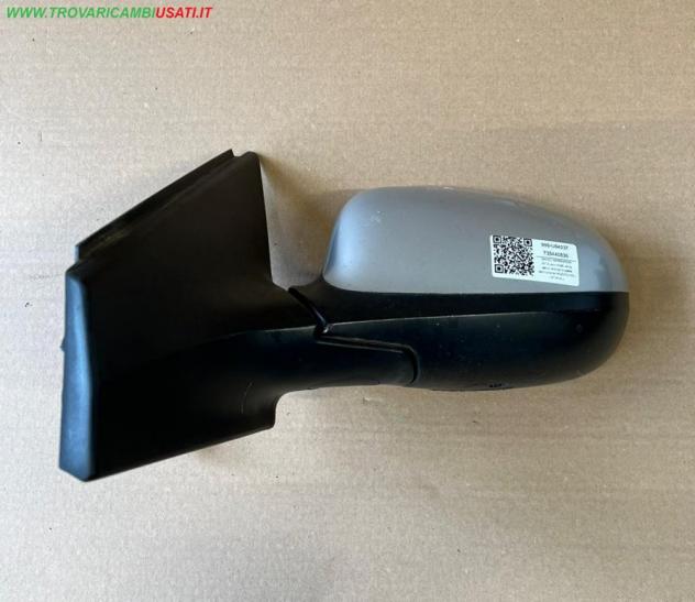 RETROVISORE EST.S.(con cristallo, senza calotta, versione ripiegabile elettricamente) ARGENTO 5 FILI VETRO BLU Vetri e Retrovisori Cristalli Retrov