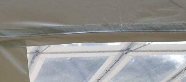 Coperture per piscine telo pvc Cristal telaio acciaio velcro Sistem MM Italia - Foto 2