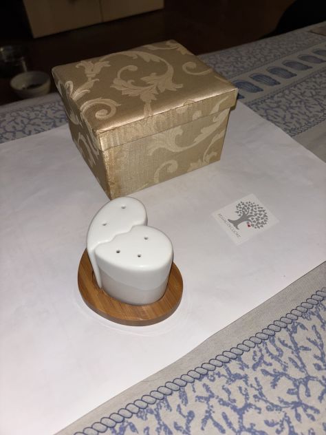 SET SALE E PEPE NUOVI INTROVABILI VINTAGE IN PORCELLANA E ARGENTO E BAMBOO - Foto 4