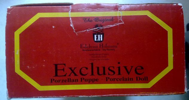 Bambola porcellana Edeltraut Hofmann da collezione, esclusiva fatta a mano - Foto 9