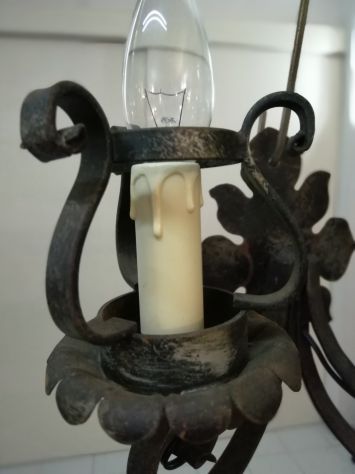Applique in ferro battuto artigianali vintage - Foto 7