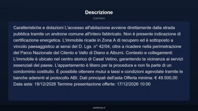 Immobile in asta di 91 m² con più di 5 locali in vendita a Casal Velino - Foto 18