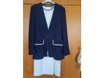 Completo Max Mara bleu e bianco