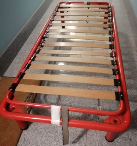 DIVANO LETTO SING rete DOGHE REGOLABILE testa+piedi con MATERASSO a molle, ecc - Foto 2