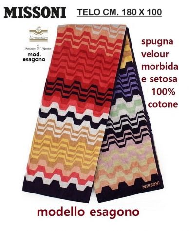 Teli spugna MISSONI , mare piscina bagno ecc. unisex varie misure e prezzi - Foto 8