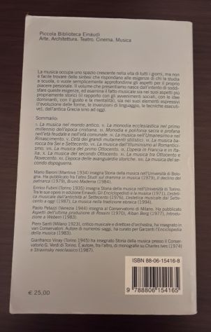 Storia della musica, Piccola Biblioteca Einaudi Nuova serie 25, 2006. - Foto 3