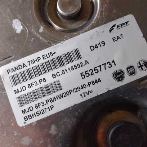 CENTRALINA MOTORE FIAT PANDA 1.3 MJT55257731 MJD8F3.P8 BC.011592.A - Foto 6