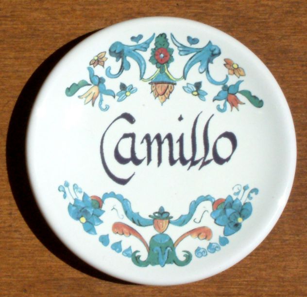 Piattino in ceramica personalizzato con nome Camillo - Foto 3