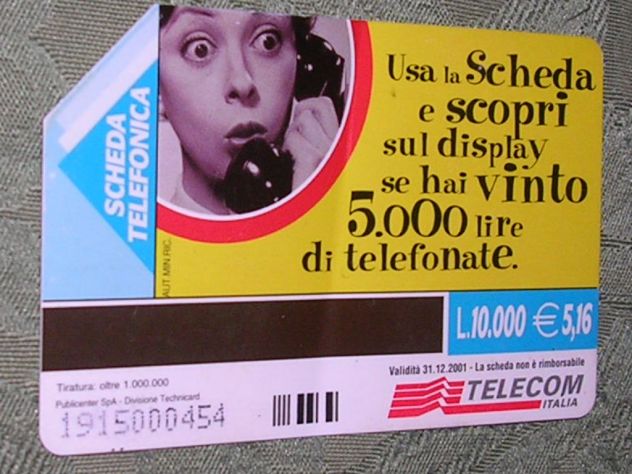 SCHEDA TELEFONICA ITALIA 9U