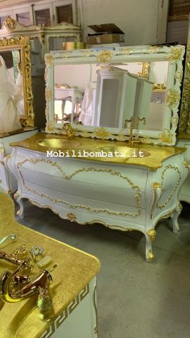 Mobile bagno stile barocco massello