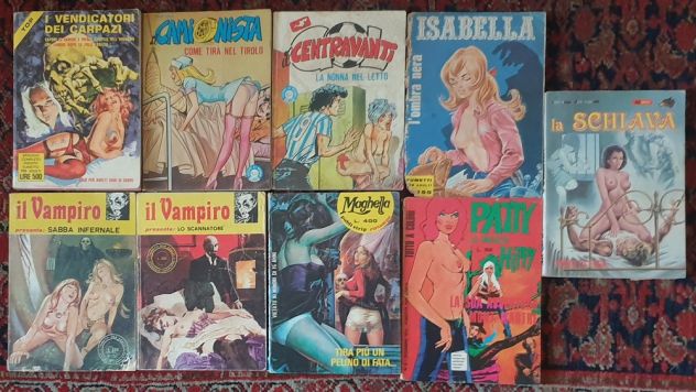 Lotto 9 fumetti vari Il Vampiro Maghella Il camionista ecc