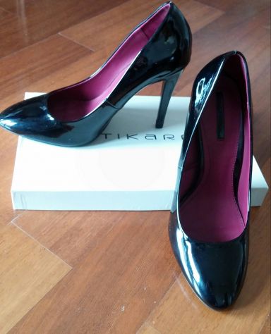 DECOLLETE NERE IN VERNICE ZARA TACCO 12 - Foto 5