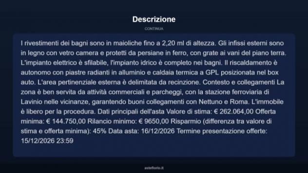 Immobile in asta di 163 m², box auto in vendita a Anzio - Foto 13