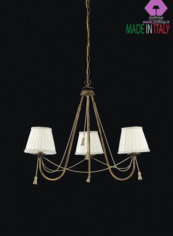 LAMPADARIO 3 LUCI "FIOCCO" COLLEZIONE CLASSIC