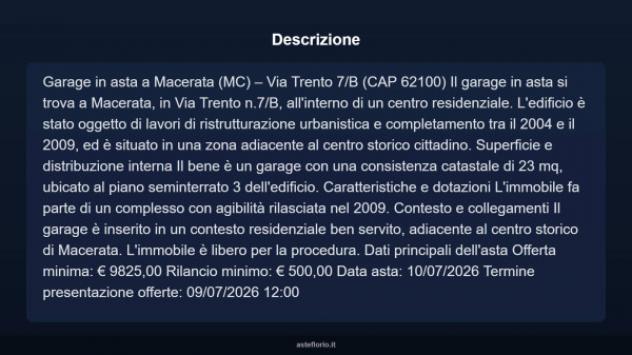 Immobile in asta di 23 m² in vendita a Macerata - Foto 3