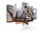 Quadro Bacio Alieno - Silver - 100x50 E 200x100 ARREDALACASA