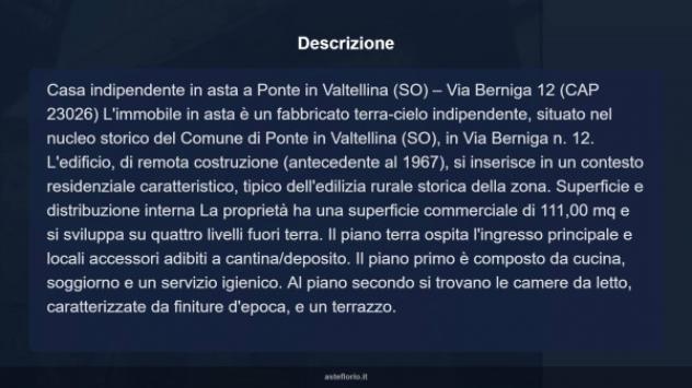Immobile in asta di 111 m² in vendita a Ponte in Valtellina - Foto 10