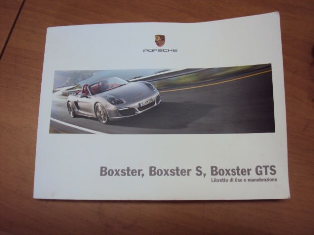 LIBRETTO USO E MANUTENZIONE PORSCHE BOXSTER 981