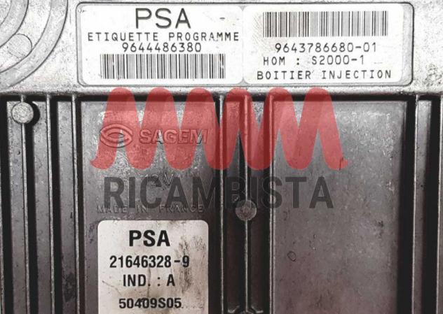 9643786680-01 9644486380 Citroen C5 1.8 centralina motore Sagem - Foto 2