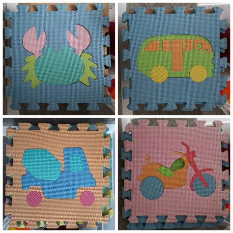 Tappeto a tasselli ammortizzante puzzle per bambini - Foto 4