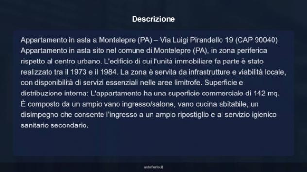 Immobile in asta di 142 m² con più di 5 locali in vendita a Montelepre - Foto 15