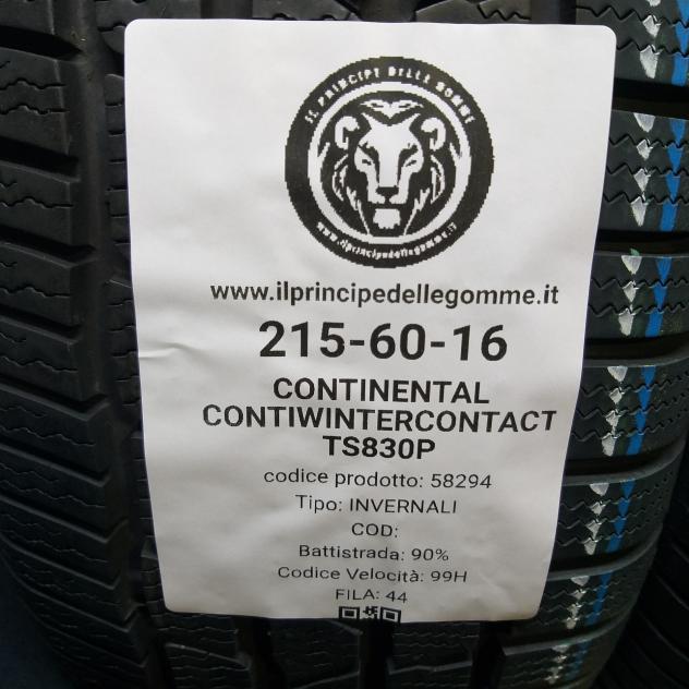 2 GOMME 215 60 16 CONTINENTAL A58294 - Foto 2