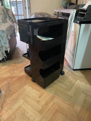 CARRELLO DI DESIGN DISEGNATO DA JOE COLOMBO 1969 - Foto 7