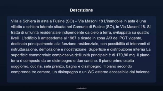 Immobile in asta di 105 m² con più di 5 locali in vendita a Fusine - Foto 5
